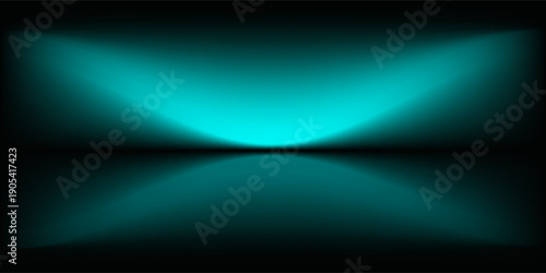 Abstract gradient podium background. Empty blue 3D studio background. Clean scene for product presentation mockup template. eps 10