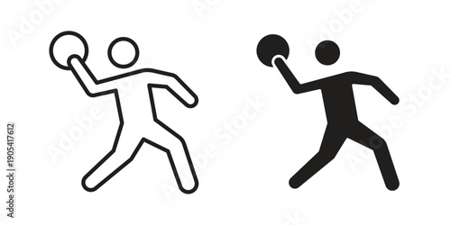 Dodgeball icon. Trendy stroke signs for website, apps and UI. Premium set of thin line icons.