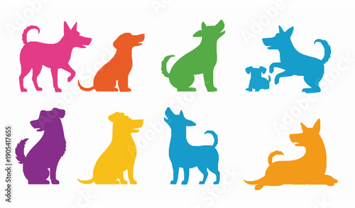 Flat vector of businessman balancing on tightrope with briefcase over risk and danger