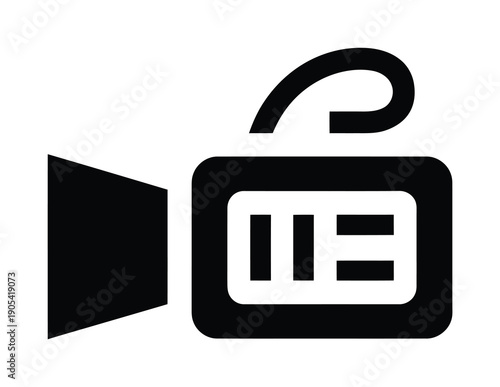 Vector illustration of a padlock with an unlocked symbol
