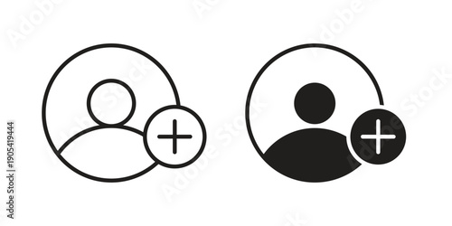 Follower icon. Trendy stroke signs for website, apps and UI. Premium set of thin line icons.