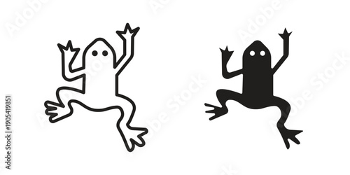 Frog icon. Trendy stroke signs for website, apps and UI. Premium set of thin line icons.