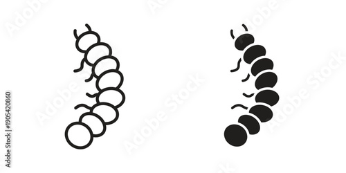 Grub icon. Trendy stroke signs for website, apps and UI. Premium set of thin line icons.