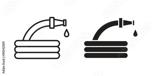 Hose icon. Trendy stroke signs for website, apps and UI. Premium set of thin line icons.