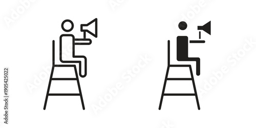 Lifeguard icon. Trendy stroke signs for website, apps and UI. Premium set of thin line icons.