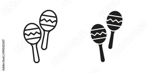 Maracas icon. Trendy stroke signs for website, apps and UI. Premium set of thin line icons.