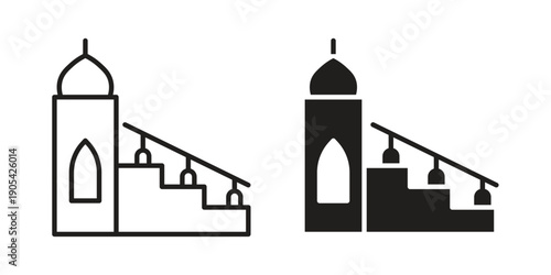 Minbar icon. Trendy stroke signs for website, apps and UI. Premium set of thin line icons.