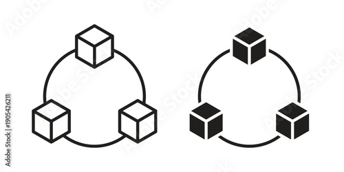 Modules icon. Trendy stroke signs for website, apps and UI. Premium set of thin line icons.