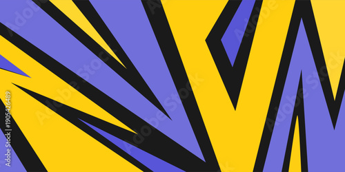 abstract sport background yellow, blue color with geometric shape patterns, suitable for gaming, racing, sports, e-sports themes