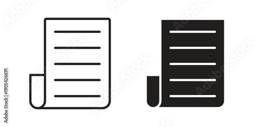 News feed icon. Trendy stroke signs for website, apps and UI. Premium set of thin line icons.