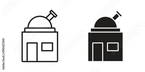 Planetarium icon. Trendy stroke signs for website, apps and UI. Premium set of thin line icons.