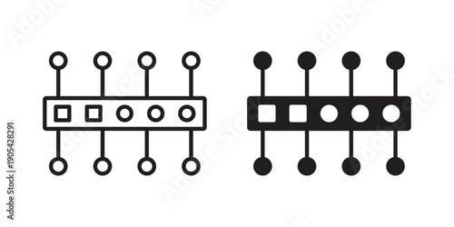 Proxy server icon. Trendy stroke signs for website, apps and UI. Premium set of thin line icons.