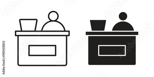 Reception icon. Trendy stroke signs for website, apps and UI. Premium set of thin line icons.