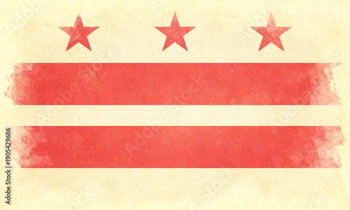 Washington D.C. - vintage flag