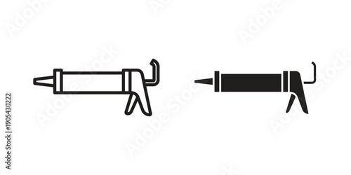 Sealant gun icon. Trendy stroke signs for website, apps and UI. Premium set of thin line icons.