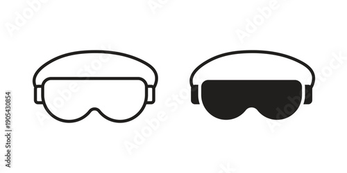 Sleeping mask icon. Trendy stroke signs for website, apps and UI. Premium set of thin line icons.