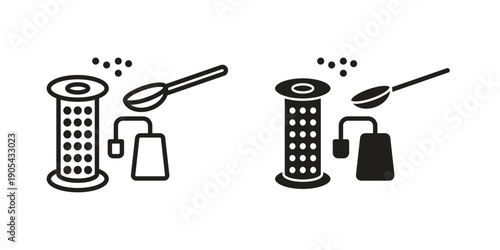 Tea infuser icon. Trendy stroke signs for website, apps and UI. Premium set of thin line icons.