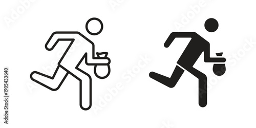 Thief icon. Trendy stroke signs for website, apps and UI. Premium set of thin line icons.