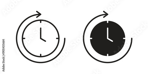 Wait time icon. Trendy stroke signs for website, apps and UI. Premium set of thin line icons.