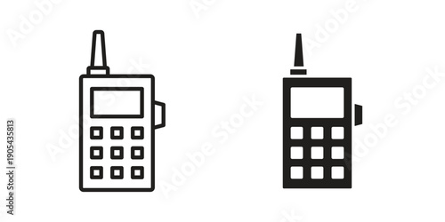 Walkie talkie icon. Trendy stroke signs for website, apps and UI. Premium set of thin line icons.