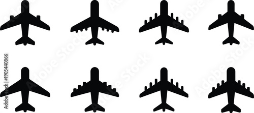 Three palm trees island silhouette icon, tropical beach paradise symbol, summer vacation coconut palms, black minimal vector illustration