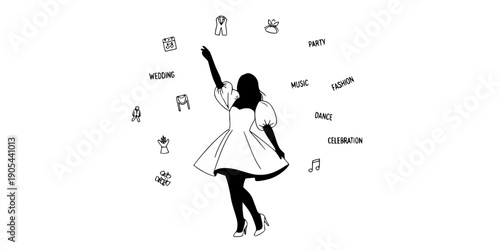 Short Mini Wedding Dress Reception Silhouette