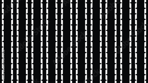  abstract black and white geometric seamless pattern featuring repeating shapes