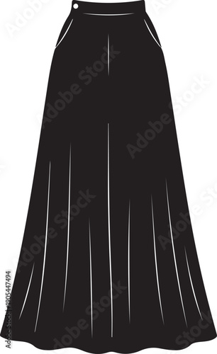 Modest fashion bottom silhouette