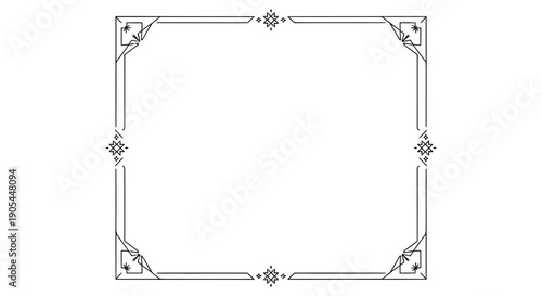 Elegant decorative border frame for design projects