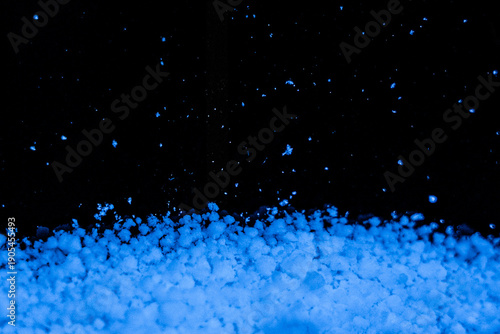 Snow Covered Car Body in Winter Night