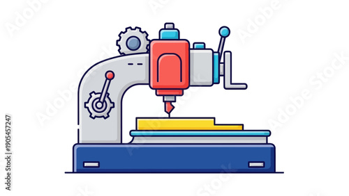 Precision Industrial Shaping Machine at Work