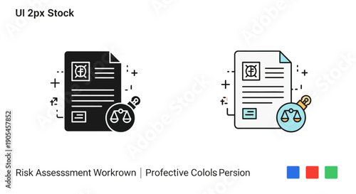 Risk Assessment Document, Legal Compliance Icon
