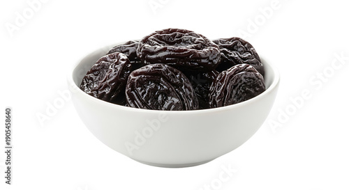 Prunes in Bowl on