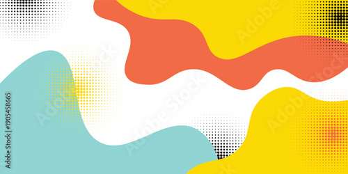 Colorful abstract geometric pop art background with wave pattern. modern vector illustration eps 10