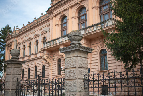 The Patriarchate Court (Patrijaršijski dvor), a historic 19th-century building in Sremski Karlovci, Serbia, seat of the Serbian Orthodox Church