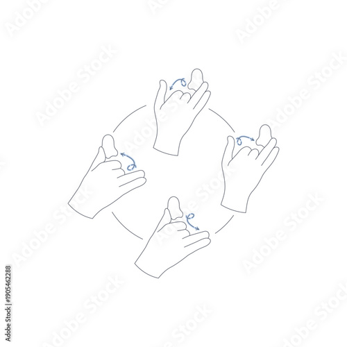 Alternate nostril breathing Nadi Shodhana yoga illustration