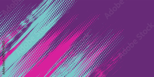 Abstract purple background with brush purple and tosca.