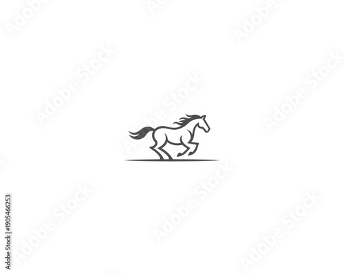 Fast speed Jumping horse logo design elements, side view running horse logo template, Horse Race logo design, Silhouette equestrian Horse racing logo template in different color vector illustration