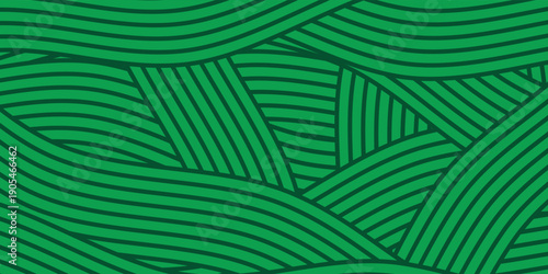 farm green banner, organic abstract background with fields. wavy green lines, natural organic products. ecology background. striped farmer green Pattern