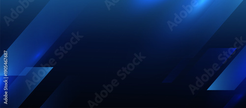 Blue technology background with a series of blue lines