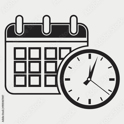 Time Management and Scheduling: Calendar and Clock Icon
Business Productivity: Planning, Deadlines, and Appointments
Organize Your Schedule: Date and Time Planner Concept
Event Planning: Calendar, Clo