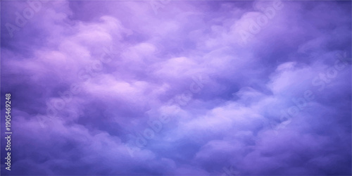 Fluffy white cumulus clouds drift across a bright blue sky on a clear summer day, creating a peaceful high-atmosphere nature background