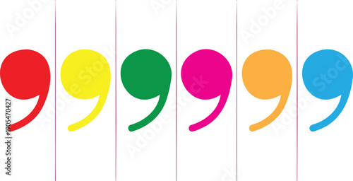 Quotation Marks Icon Set Black Quote Symbols Vector Collection
