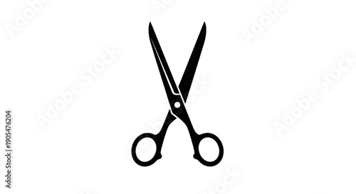 Title: Minimalist Scissors Icon