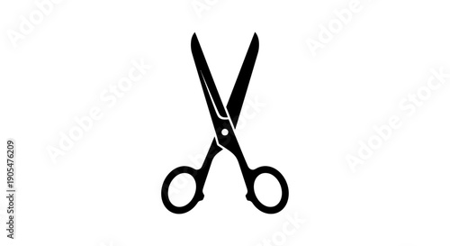 Title: Minimalist Scissors Icon