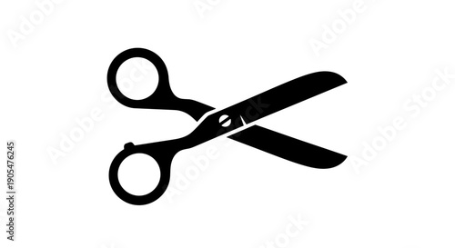 Title: Minimalist Scissors Icon