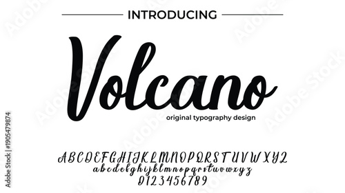 Volcano - Elegant Script Font for Smooth Handwritten Design and Creative Typography