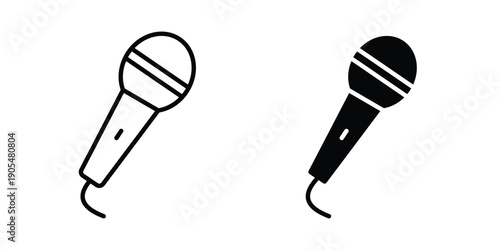 Concert icons in different styles. Simple icon design