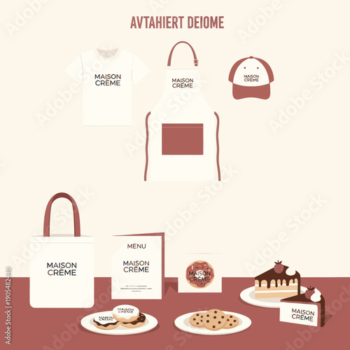 Maison Creme Branded Merchandise and Packaging Display.