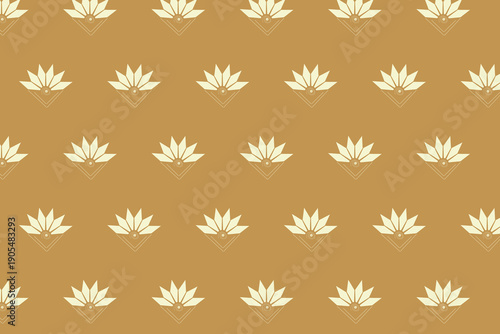 A soft golden fan motif that adds timeless Deco sophistication to premium projects